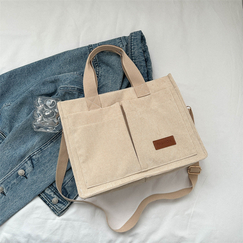 Corduroy Tote Bag