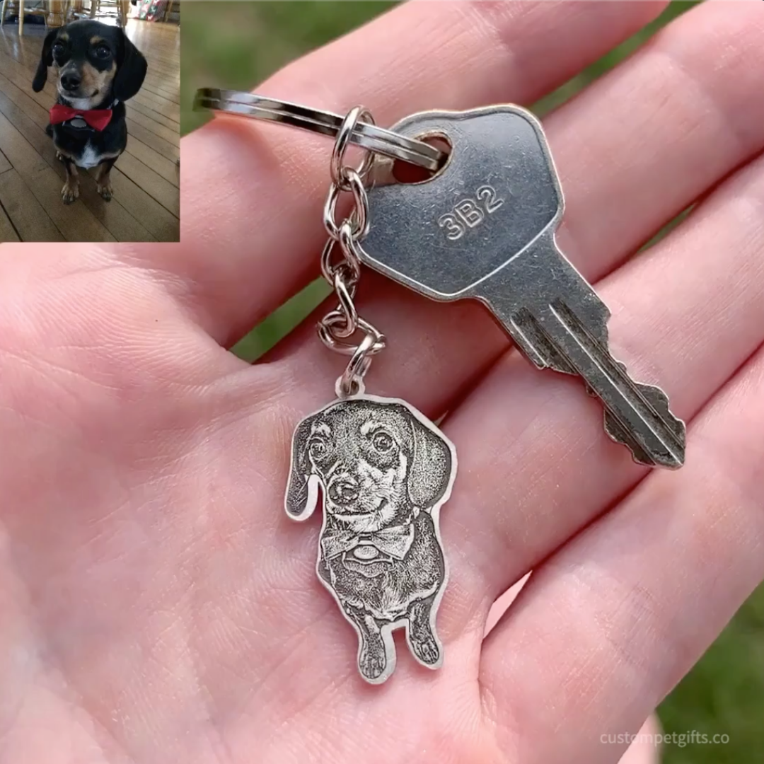 Personalized Photo Engraved Keychain